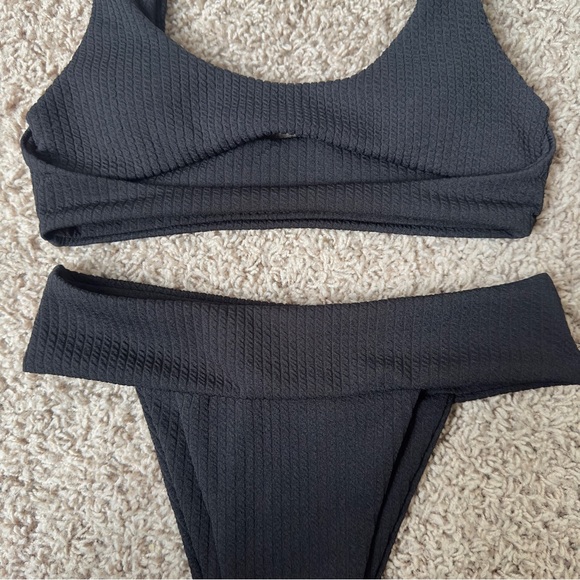 Zaful Cut Out Two Piece Bikini Black - Picture 4 of 5